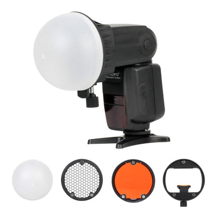 TRIOPO TR-08 Flash Speedlite Honeycomb Magnet Fixing Softbox Kits with 4 x Magnetic Color Filters-garmade.com