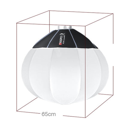 TRIOPO KQ65 65cm Foldable Lantern Softbox SpeedLite Flash Light Foldable Diffuser-garmade.com