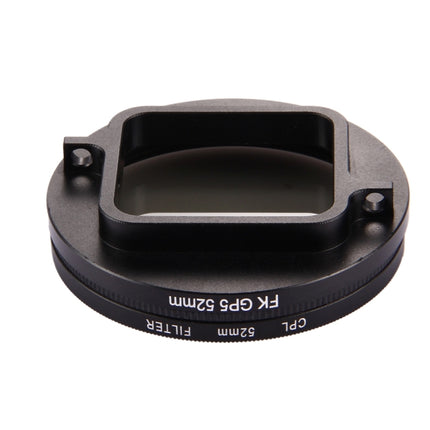 52mm 3 in 1 Round Circle CPL Lens Filter with Cap for GoPro HERO7 Black/6 /5-garmade.com