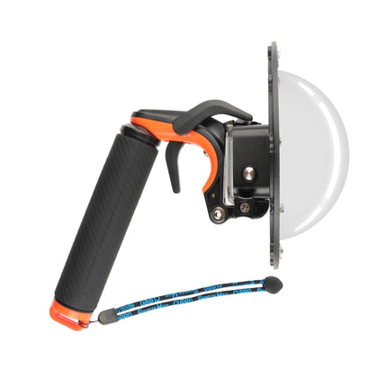 Shutter Trigger + Dome Port Lens Transparent Cover + Floating Hand Grip Diving Buoyancy Stick with Adjustable Anti-lost Strap & Screw & Wrench for GoPro HERO7 /6 /5-garmade.com
