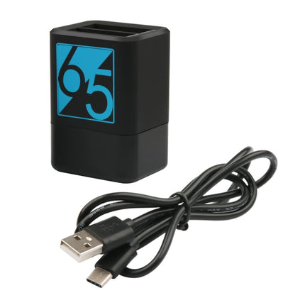 Dual Batteries Charger with USB-C / Type-C Cable for GoPro HERO6 /5-garmade.com