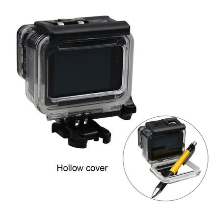 For GoPro HERO6 /5 Waterproof Housing Protective Case + Hollow Back Cover with Buckle Basic Mount & Screw-garmade.com