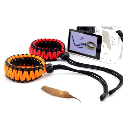 DIY Weave Style Anti-lost Colorful Wrist Strap Grip Emergency Survival Bracelet for DSLR / SLR Cameras, Random Color Delivery-garmade.com