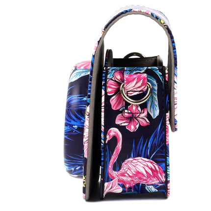 Flamingo Pattern PU Leather Protective Camera Case Bag For FUJIFILM Instax Mini90 Camera-garmade.com