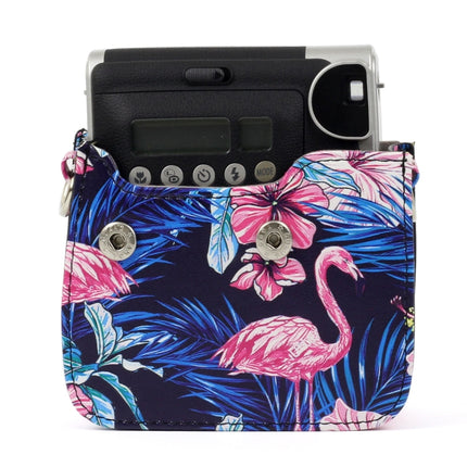 Flamingo Pattern PU Leather Protective Camera Case Bag For FUJIFILM Instax Mini90 Camera-garmade.com