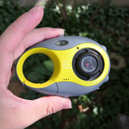 5MP 1.5 inch Color Screen Mini Keychain Type Gift Digital Camera for Children(Yellow)-garmade.com