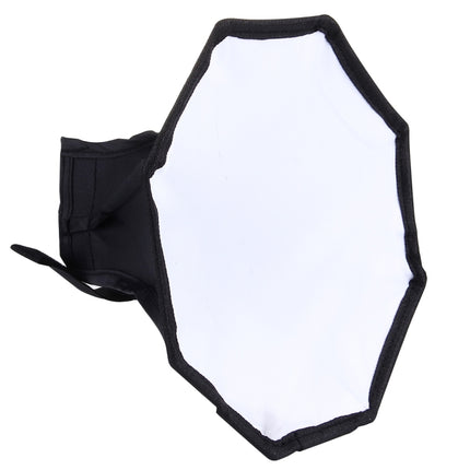 20cm Universal Octangle Style Flash Folding Soft Box, Without Flash Light Holder(Black + White)-garmade.com