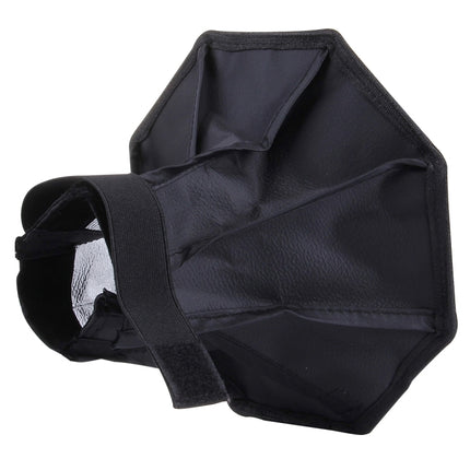 20cm Universal Octangle Style Flash Folding Soft Box, Without Flash Light Holder(Black + White)-garmade.com