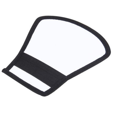 2 in 1 (Silver / White) Fan-shaped Folding Reflector Board, Size: 20.0 x 18.5 x 10.5 cm-garmade.com