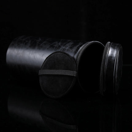 Extra Large Lens Case Zippered PU Leather Pouch Box for DSLR Camera Lens, Size: 24.5*10.5*10.5cm(Black)-garmade.com