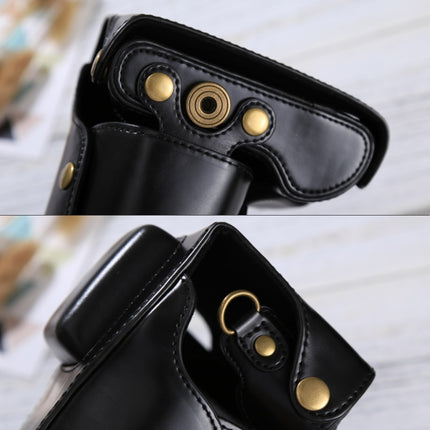 Full Body Camera PU Leather Case Bag with Strap for Samsung NX300(Black)-garmade.com