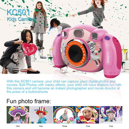 KC501 3 Million Pixels 2.0 inch HD Screen Digital Children Camera (Pink)-garmade.com