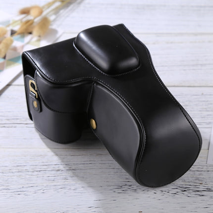 Full Body Camera PU Leather Case Bag for Nikon D3200 / D3300 / D3400 (18-55mm / 18-105mm Lens)(Black)-garmade.com