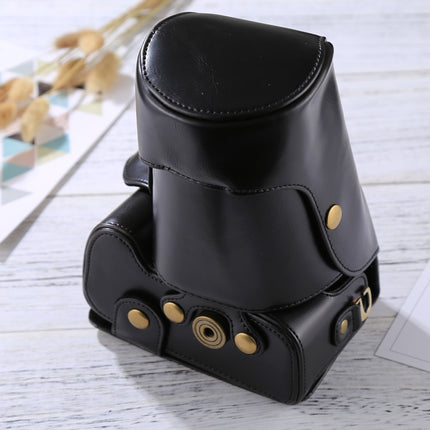 Full Body Camera PU Leather Case Bag for Nikon D5300 / D5200 / D5100 (18-55mm / 18-105mm / 18-140mm Lens) (Black)-garmade.com
