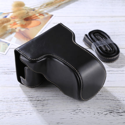 Full Body Camera PU Leather Case Bag with Strap for FUJIFILM X-A3 / X-A2/ X-M1 / X-A10 (16-50mm / 18-55mm / XF 35mm Lens)(Black)-garmade.com
