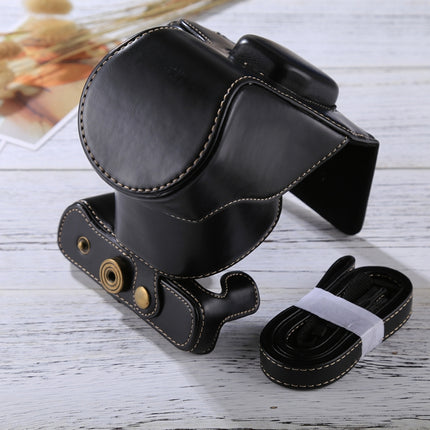 Full Body Camera PU Leather Case Bag with Strap for FUJIFILM XT10 / XT20 (16-50mm / 18-55mm Lens)(Black)-garmade.com