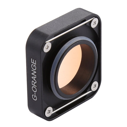 Snap-on Gradient Color Lens Filter for GoPro HERO6 /5(Orange)-garmade.com