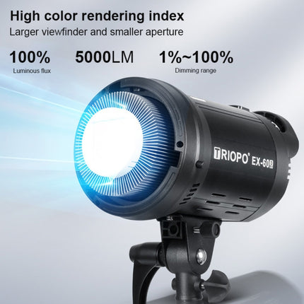 TRIOPO EX-60W Studio Flash Built-in Dissipate Heat System with EX-60III LED Single Light-garmade.com