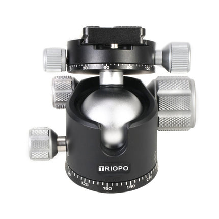 TRIOPO GS2808 Camcorder Photography No Axial Carbon Fiber Tripod Mount Holder with Ball Head, Load: 15KG-garmade.com