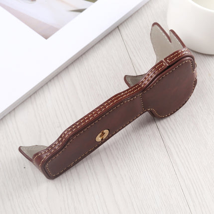 1/4 inch Thread PU Leather Camera Half Case Base for Nikon Z6 / Z7 (Coffee)-garmade.com