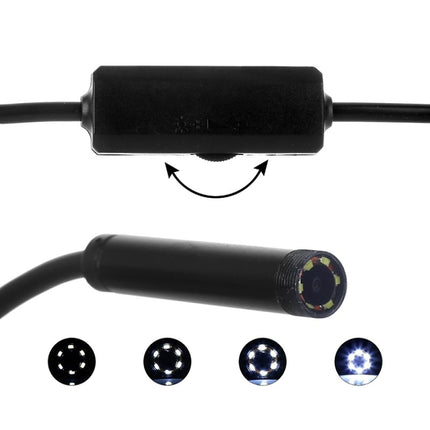 F99 HD Mobile Phone Endoscope, 8mm Waterproof Pipe Endoscope, Wifi Version, Flexible Cord, Length: 1m (Black)-garmade.com