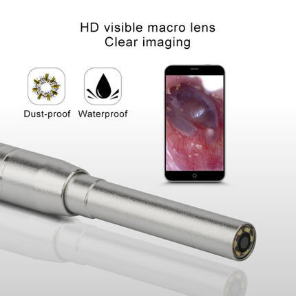 1MP HD Visual Ear Nose Tooth Endoscope Borescope with 6 LEDs, Lens Diameter: 5.5mm-garmade.com