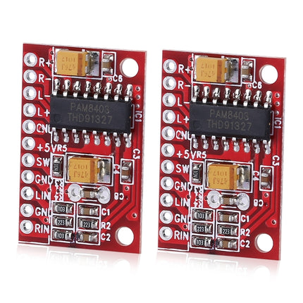 2 PCS LandaTianrui LDTR-WG0126 3W Audio Amplifier Board (Red)-garmade.com