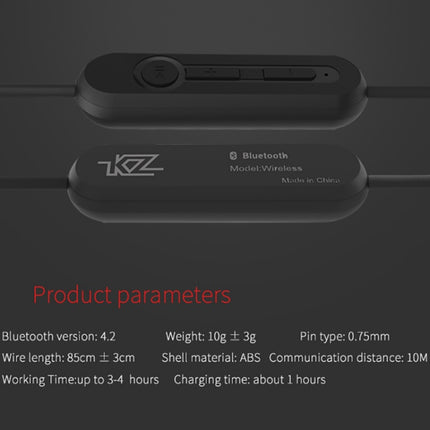 KZ B High Fidelity Stereo Bluetooth Upgrade Cable for KZ ZST / ED12 / ES3 / ZSR / ZS10 / ES4 Earphones-garmade.com