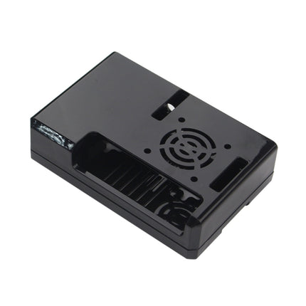 ABS Protective Shell Case with Cooling Fan Hole for Raspberry pi 3 (Black)-garmade.com