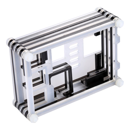 9 Layers Acrylic Box Shell Case with Cooling Fan Hole for Raspberry pi 3(Black)-garmade.com