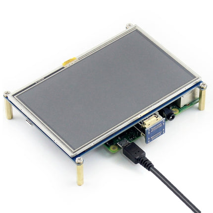 WAVESHARE 5 Inch HDMI LCD 800x480 Touch Screen for Raspberry Pi-garmade.com