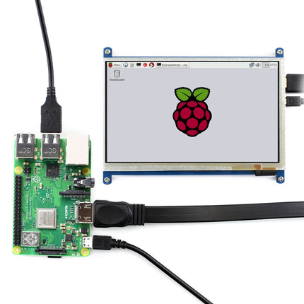 WAVESHARE 7 Inch HDMI LCD (B) 800×480 Touch Screen for Raspberry Pi-garmade.com