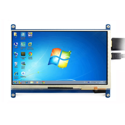 WAVESHARE 7 Inch HDMI LCD (C) 1024x600 Touch Screen for Raspberry Pi with Bicolor Case-garmade.com