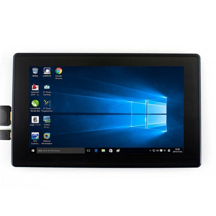 WAVESHARE 7inch HDMI LCD (H) IPS 1024x600 Capacitive Touch Screen with Toughened Glass Cover, Supports Multi mini-PCs Multi Systems-garmade.com