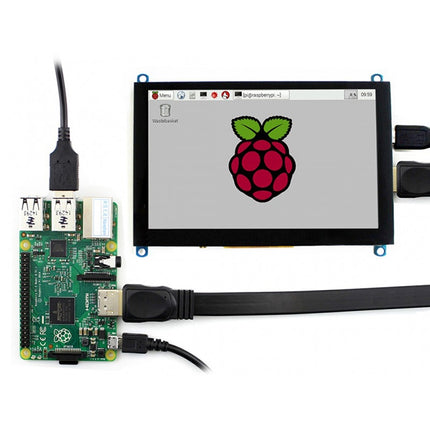 WAVESHARE 5 Inch HDMI LCD (H) 800x480 Touch Screen for Raspberry Pi Supports Various Systems-garmade.com