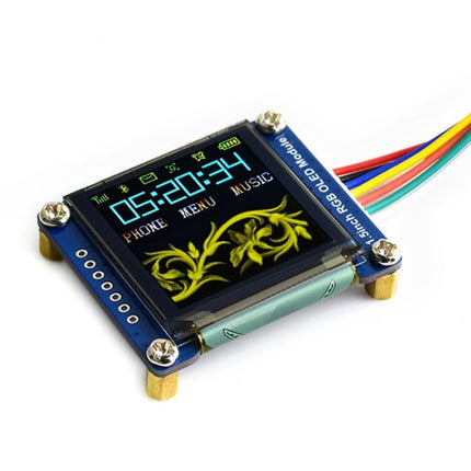 WAVESHARE 128x128 General 1.5inch RGB OLED Display Module 16-bit High Color with SPI Interface-garmade.com