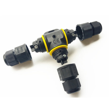 XYT21 IP68 Waterproof 3 Pin T-type Cable Connector-garmade.com