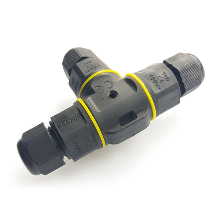 XYT21 IP68 Waterproof 3 Pin T-type Cable Connector-garmade.com