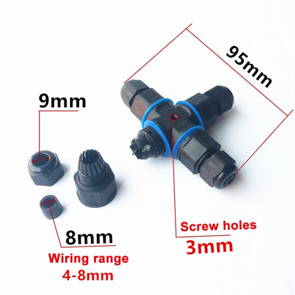 XYX21 IP68 Waterproof 4 Pin Crossed Cable Connector-garmade.com