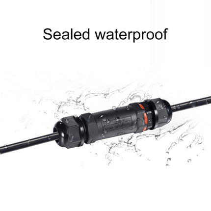 XY20 IP68 Waterproof 3 Pin Straight Cable Connector-garmade.com