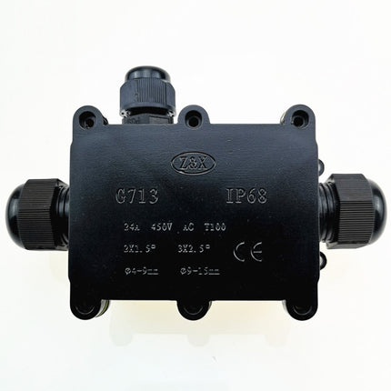 G713 IP68 Waterproof Three-way Junction Box for Protecting Circuit Board-garmade.com