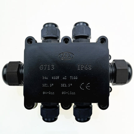 G713 IP68 Waterproof Six-way Junction Box for Protecting Circuit Board-garmade.com
