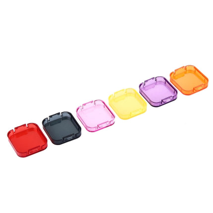 6 in 1 for GoPro HERO5 Sport Action Camera Professional Colorized Lens Filter(Red + Yellow + Purple + Pink + Orange + Grey)-garmade.com
