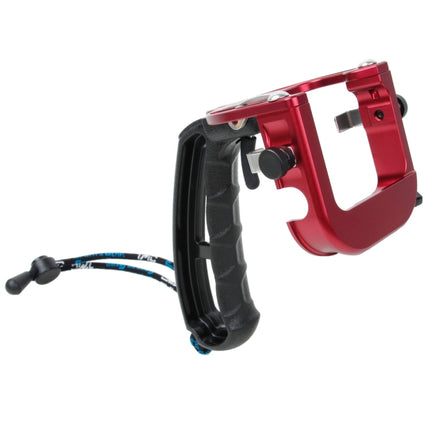 TMC P4 Trigger Handheld Grip CNC Metal Stick Monopod Mount for GoPro HERO4 /3+(Red)-garmade.com