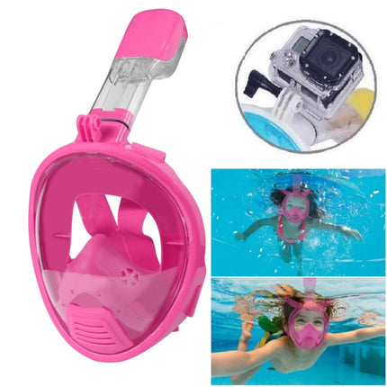 Kids Diving Equipment Full Face Design Snorkel Mask for GoPro HERO10 Black / HERO9 Black / HERO8 Black / HERO7 /6 /5 /5 Session /4 Session /4 /3+ /3 /2 /1, Insta360 ONE R, DJI Osmo Action and Other Action Cameras(Pink)-garmade.com
