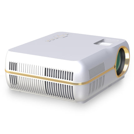 DH-A10 5.8 inch LCD Screen 4200 Lumens 1280 x 800P HD Smart Projector with Remote Control,Android 6.0 OS, Support WiFi, Bluetooth,HDMIx2, USBx2, VGA, AV IN/RCA, RJ45, LAN(White)-garmade.com