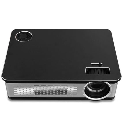 A76 5.8 inch Single LCD Display Panel 1280x768P Smart Projector with Remote Control, Android 6.0, Support AV / VGA / HDMI / USBX2 / SD Card /Audio (Black)-garmade.com
