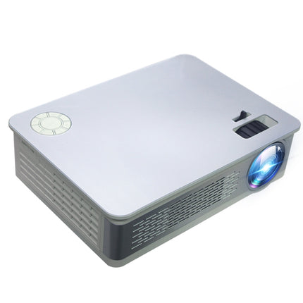 Z720 5.8 inch Single LCD Display Panel 1280x768P Smart Projector with Remote Control, Support AV / VGA / HDMI / USBX2 / SD Card /Audio (White)-garmade.com