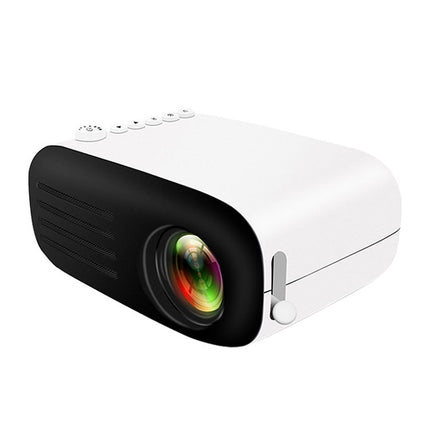 YG200 Portable LED Pocket Mini Projector AV SD HDMI Video Movie Game Home Theater Video Projector(Black and White)-garmade.com