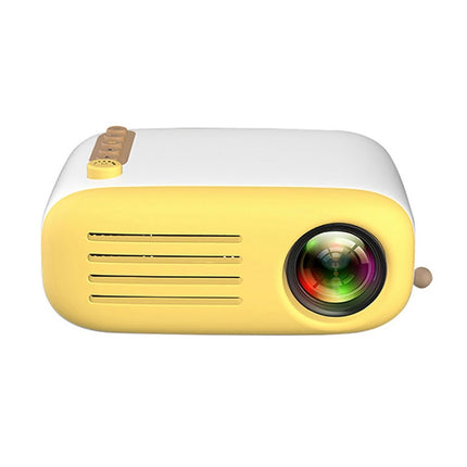 YG200 Portable LED Pocket Mini Projector AV SD HDMI Video Movie Game Home Theater Video Projector(Yellow and White)-garmade.com